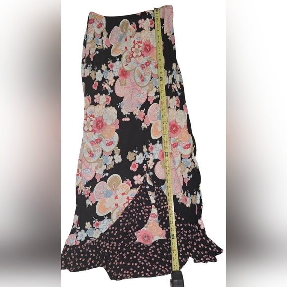 Vintage Early 90's M.L. Malik Maxi Skirt Size M - Picture 4 of 8